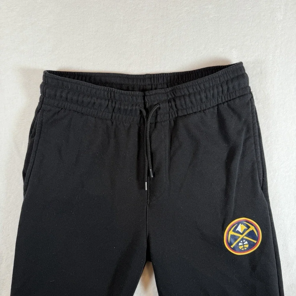 NBA Denver Nuggets Joggers Sweatpants Men's Sz‎ Med Black Athletic